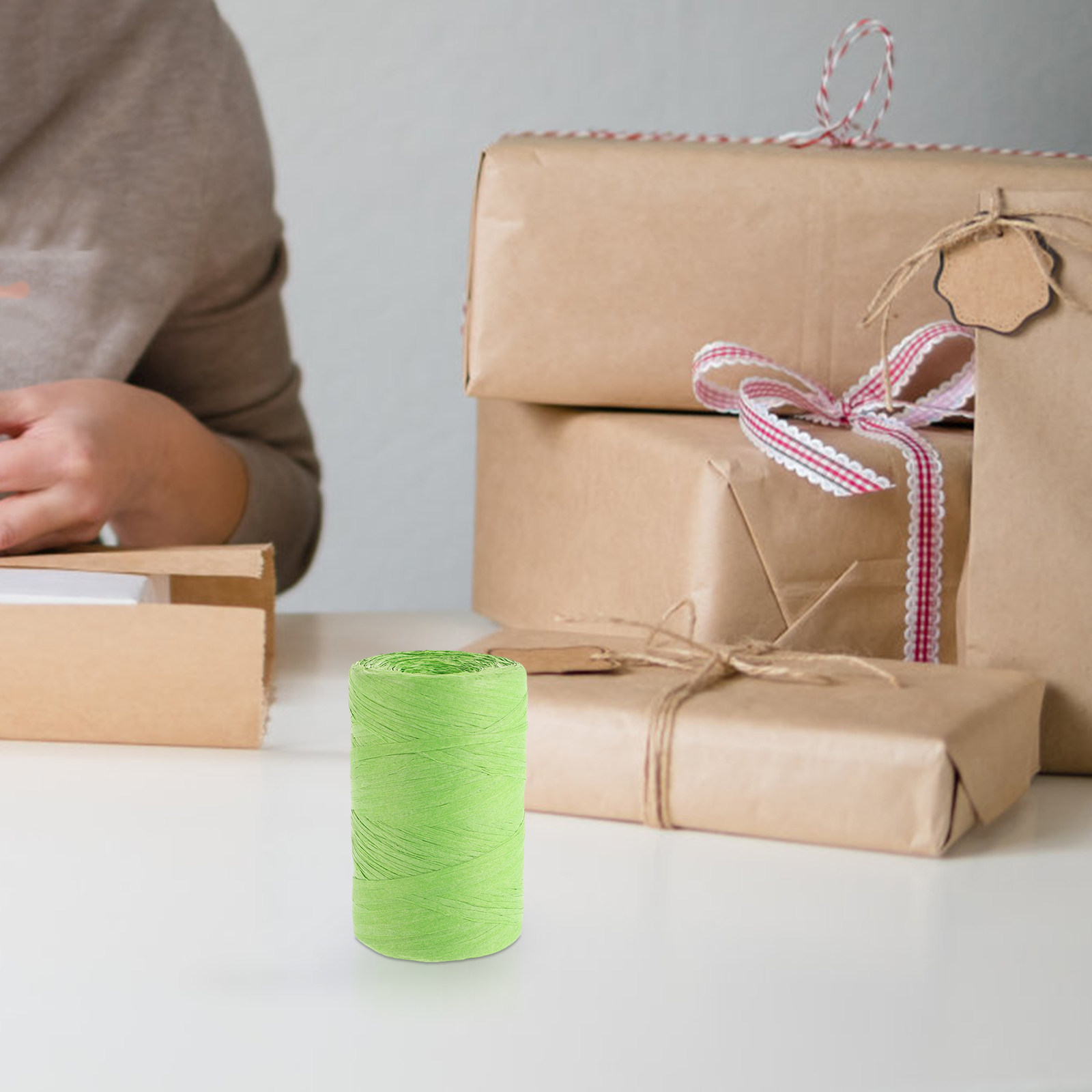 Papercraft Supply Ribbon - Fita de Papel Ráfia Colorida para