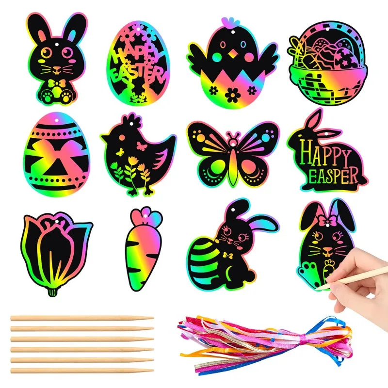 Papercraft Supply Ribbon - Cartões de Papel para Raspar com