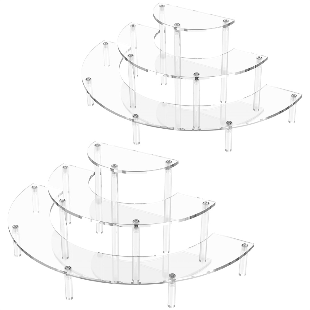 Cupcake Stand Tier - Suporte de Exibição Acrílico 1/2 Pacote,