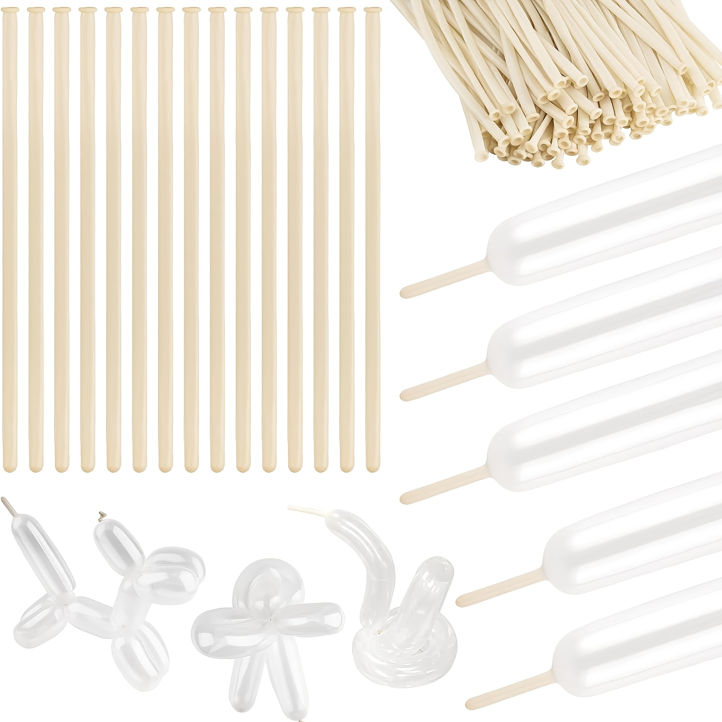 Balloon Arch Kit - Balões Longos Transparentes para Animais, Látex