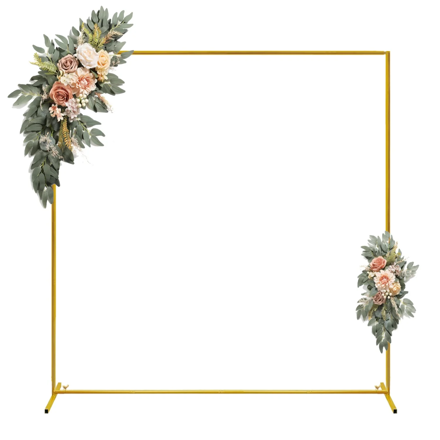 Balloon Arch Kit - Arcos de casamento dourados, suporte quadrado