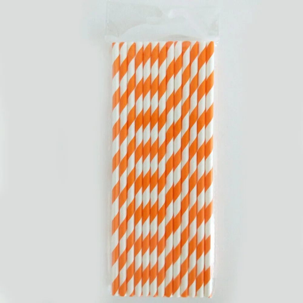 100 canudos de papel embalados - Paper Straw Color avaliação e preço