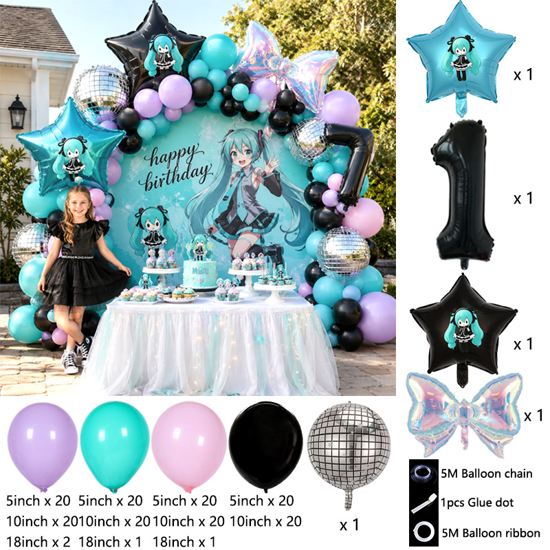 Kit de Arco de Balões Hatsune  - Balloon Arch Kit avaliação e preço