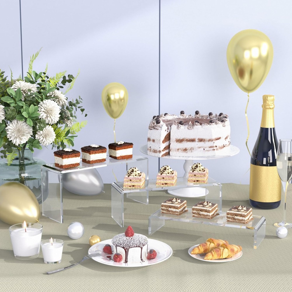 Conjunto de 6 Suportes Transpa - Cupcake Stand Tier avaliação e preço