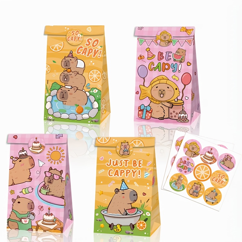 12/24/48 pçs capivara sacos de - Event Party Box avaliação e preço