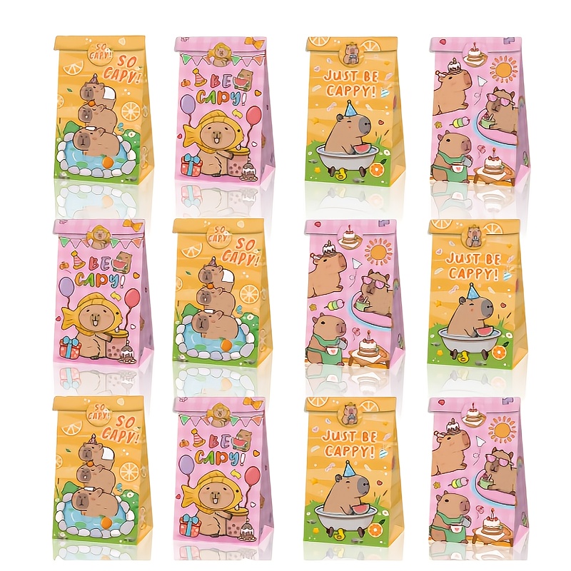 12/24/48 pçs capivara sacos de - Event Party Box avaliação e preço