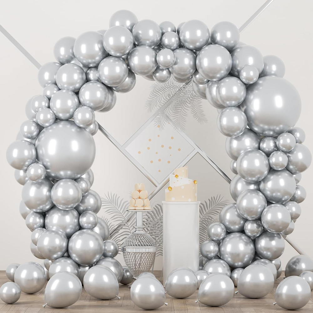 68 pçs metálico prata balões g - Balloon Arch Kit avaliação e preço
