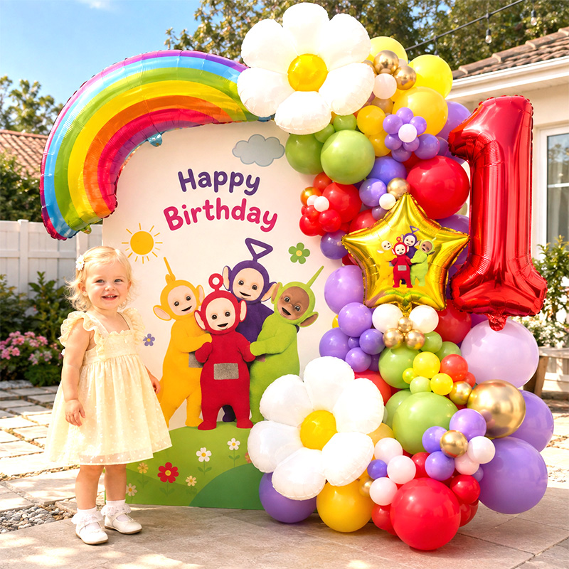 Kit de Arco de Balões Teletubb - Balloon Arch Kit avaliação e preço