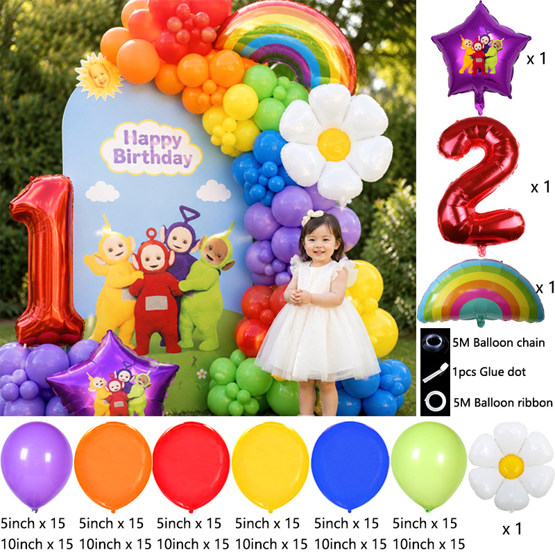 Kit de Arco de Balões Teletubb - Balloon Arch Kit avaliação e preço
