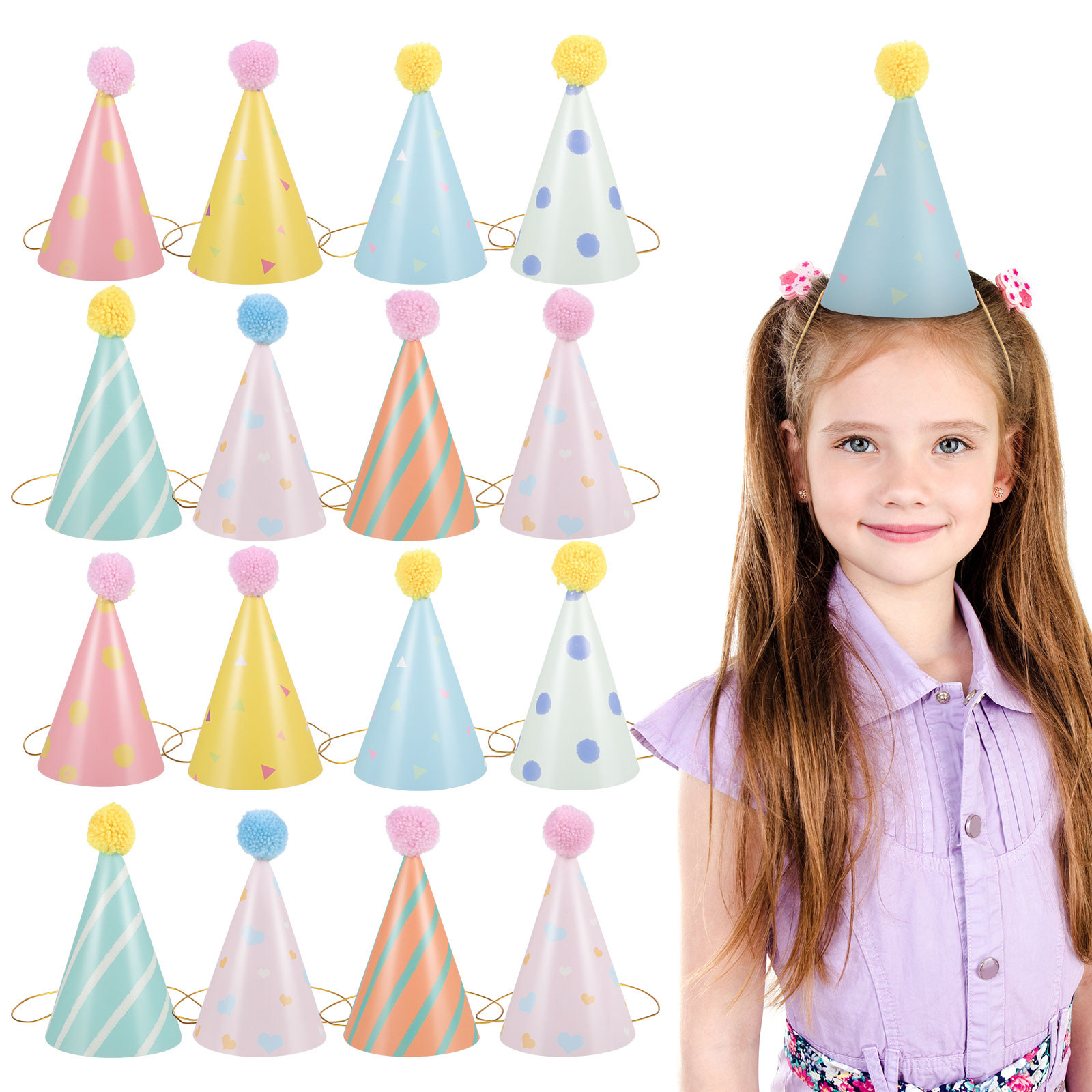 Conjunto de 14 Chapéus de Aniv - Party Hat Cone avaliação e preço
