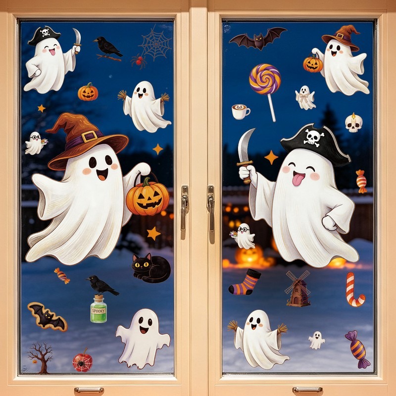 Adesivos Estáticos de Hallowee - Party Event Supply Store avaliação e preço
