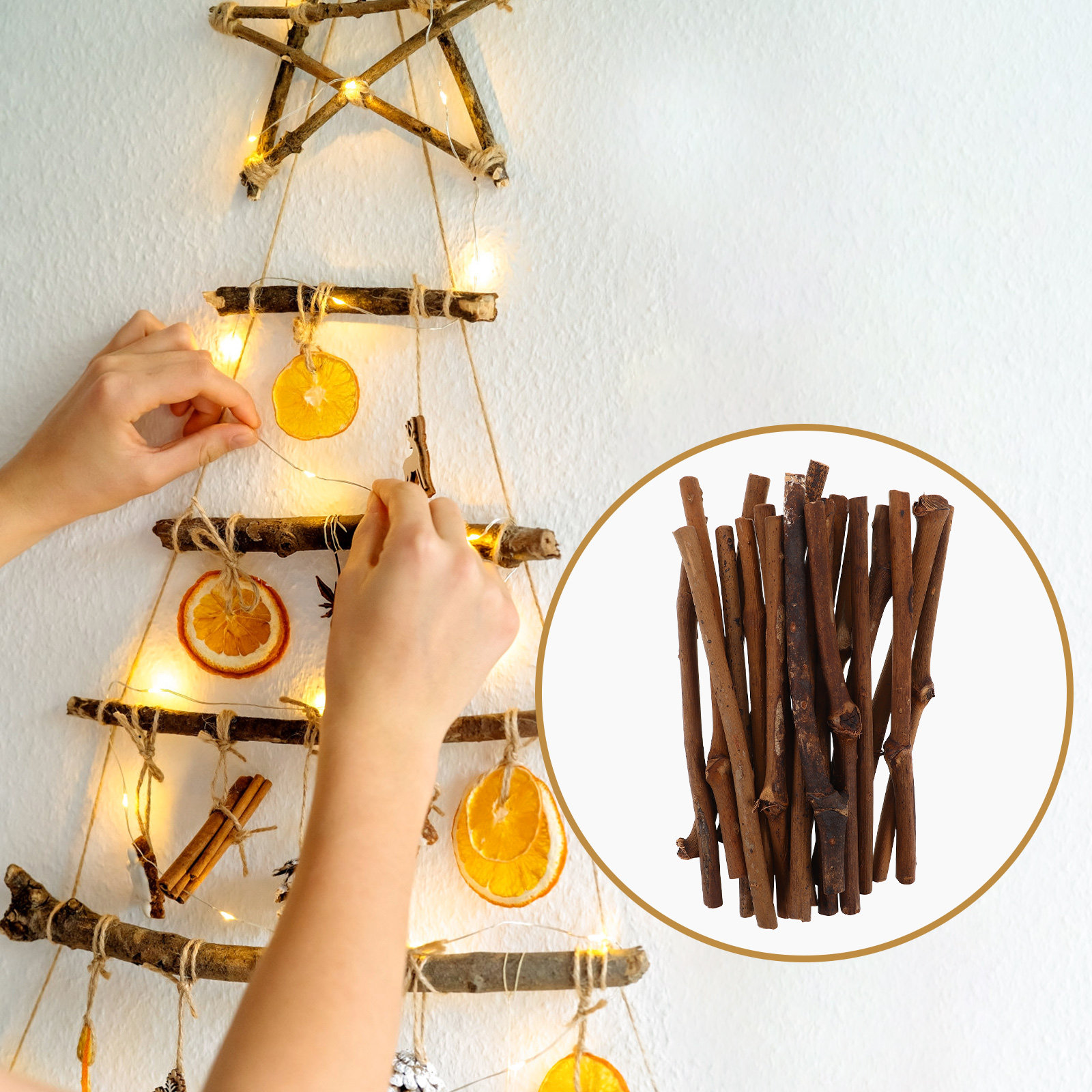20 Peças de Galhos Secos Natur - Centerpiece Stick avaliação e preço