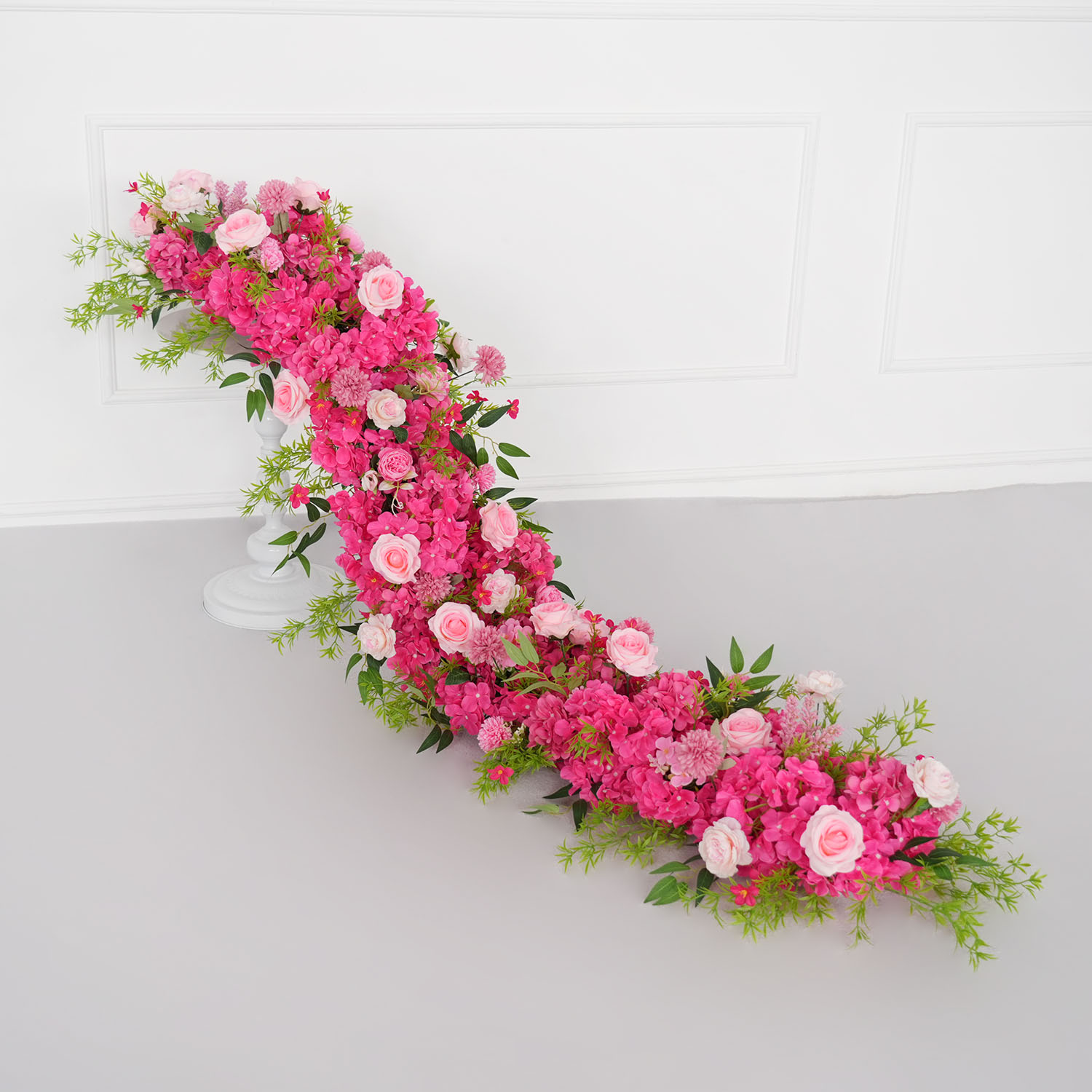 Uflower 1m/2m rosa hortênsia f - Flower Wall Panel avaliação e preço