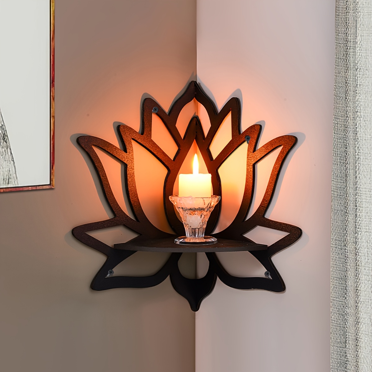 Prateleira Flutuante de Canto  - Flower Wall Panel avaliação e preço