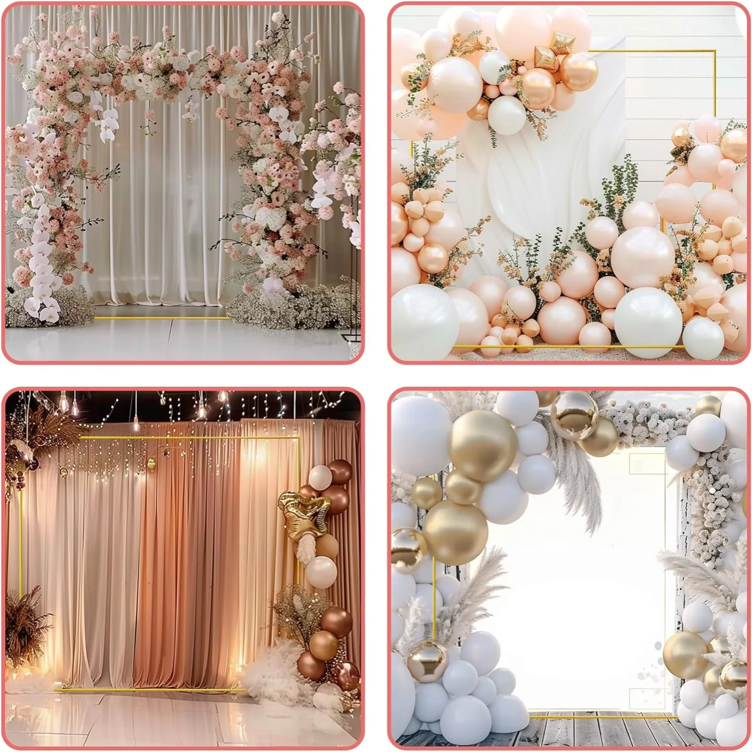 Arcos de casamento dourados, s - Balloon Arch Kit avaliação e preço